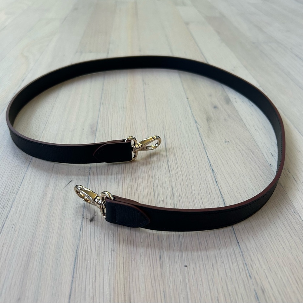 Elegant Black and Brown Purse Strap